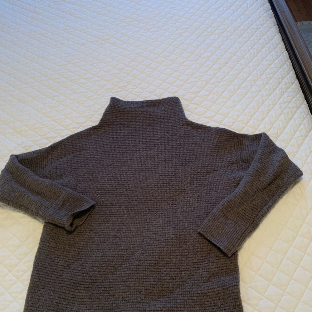 Madewell Gray Funnelneck Sweater